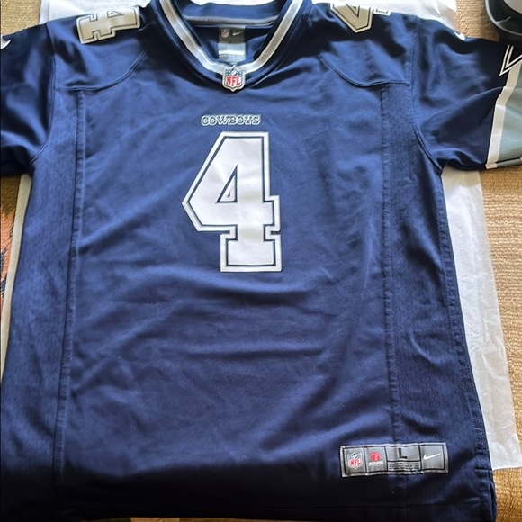 Nike Navy Blue Dak Prescott Jersey (Kids Large / “Women’s Small”) - Picture 3 of 4